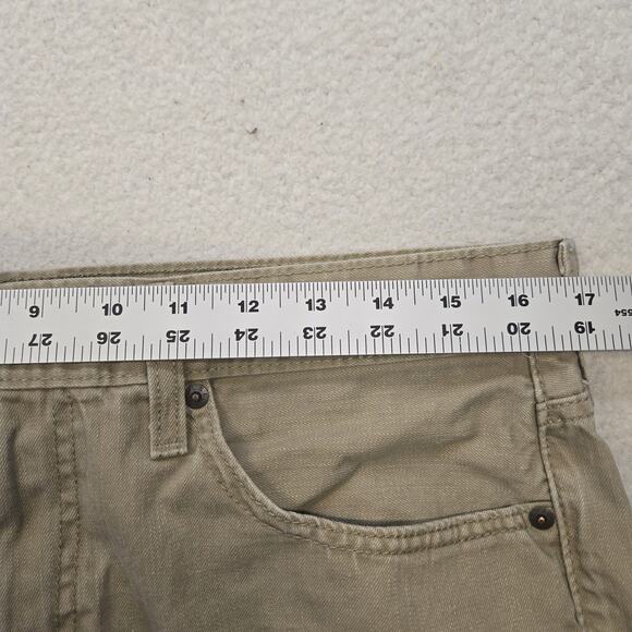 Levis 559 Jeans Mens 33x32 Relaxed Fit Straight Leg Khaki 100% Cotton Tan *33x30 - Picture 7 of 14